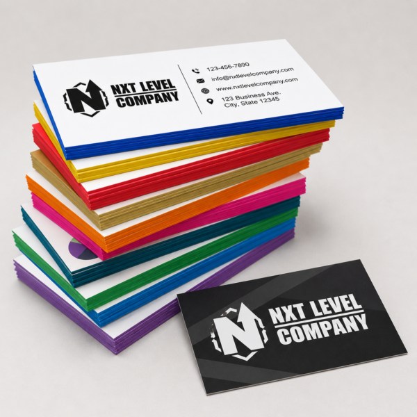 Painted Edge Business Cards