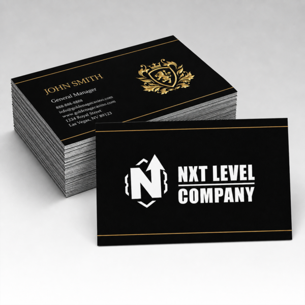 Raised Foil Business Cards