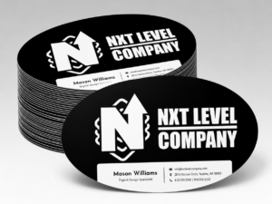 Oval Business Cards