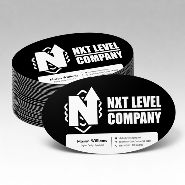 Oval Business Cards